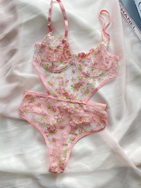 Bodysuit دانتيل زهر مورد